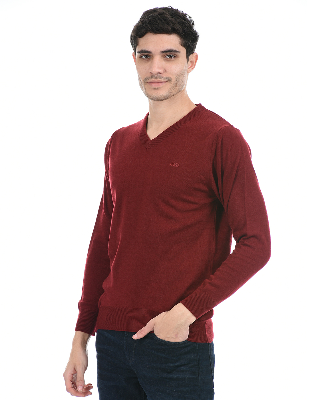 Cloak & Decker by Monte Carlo Men Maroon Pullover
